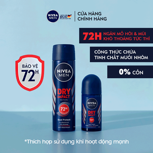 Xịt Ngăn Mùi NIVEA MEN Khô Thoáng (150 ml) - 81602