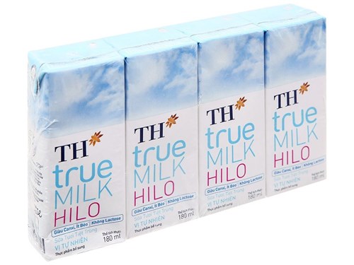 Thùng 48 hộp sữa tươi tiệt trùng vị tự nhiên TH true MILK HILO 180ml - Hàng chính hãng, date xa