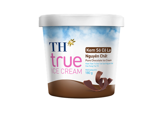 Kem hộp TH True Ice Cream Socola nguyên chất 180g