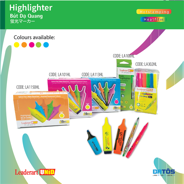 Danh sách bút dạ quang giá "hạt rẻ" dành cho học sinh