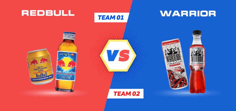 Nước tăng lực Warrior khác gì Redbull?