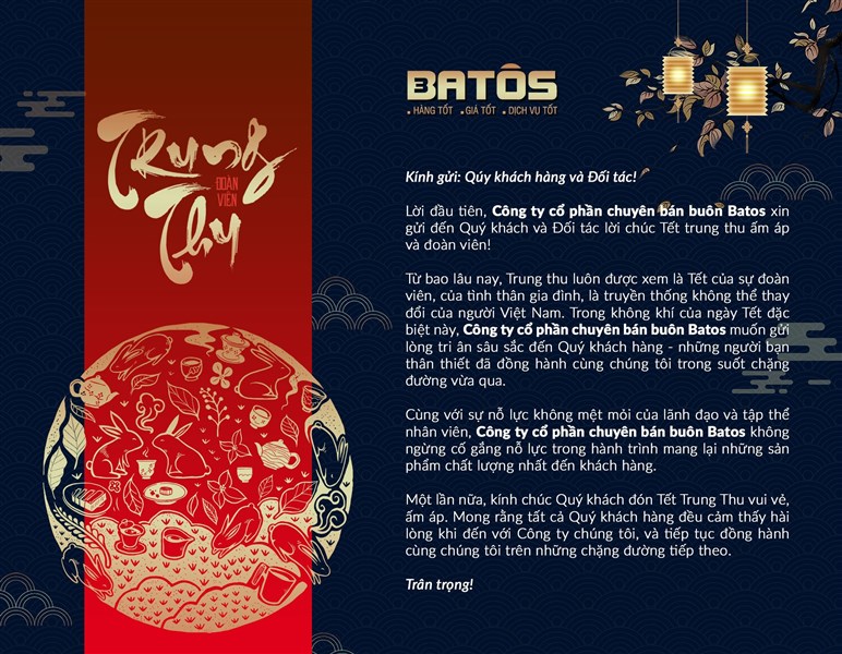 BATOS CHÚC QUÝ KHÁCH HÀNG MỘT MÙA TRUNG THU VUI VẺ & HẠNH PHÚC