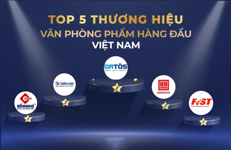 Top 5 thương hiệu văn phòng phẩm hàng đầu Việt Nam