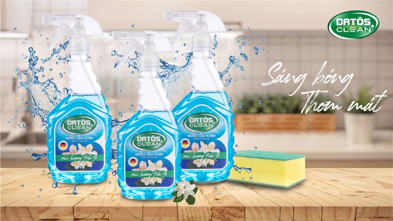 Cách lau kính sạch bong, sáng bóng với nước lau kính Batos Clean