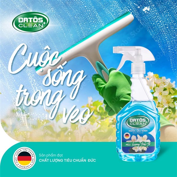 Nước lau kính Batos Clean - sản phẩm không thể thiếu trong nhà bếp