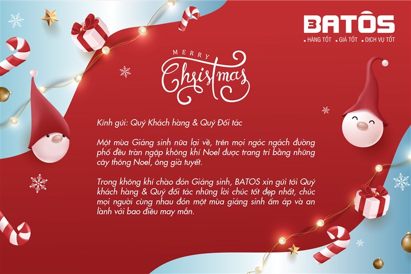 BATOS CHÚC QUÝ KHÁCH MỘT MÙA GIÁNG SINH AN LÀNH, ẤM ÁP BÊN GIA ĐÌNH