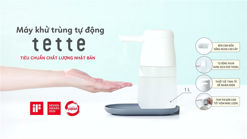 Giới thiệu thiết bị rửa tay tự động bằng nhựa TE1000