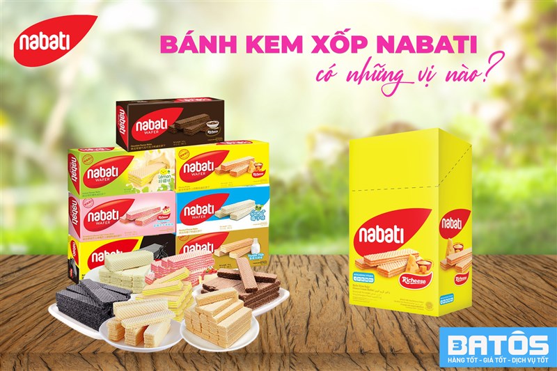Bánh kem xốp nabati có những vị nào?