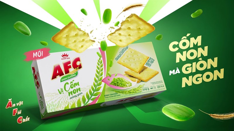 Ăn bánh AFC có béo không? 1 gói bánh AFC bao nhiêu calo?
