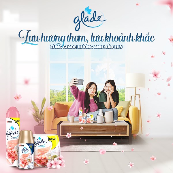 Nước xịt phòng Glade thơm lâu, khử mùi diệt khuẩn hiệu quả 