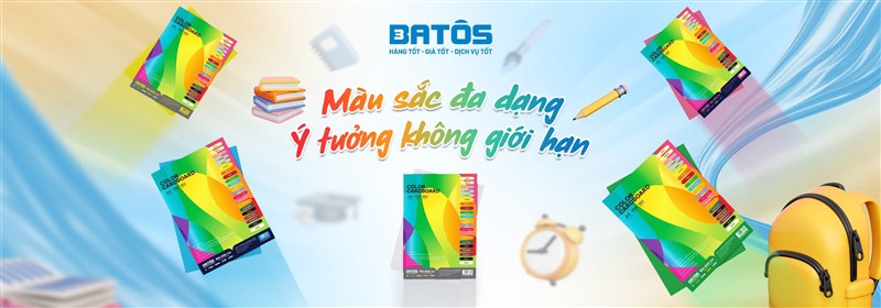 Thông báo ra mắt sản phẩm giấy bìa màu Batos mới