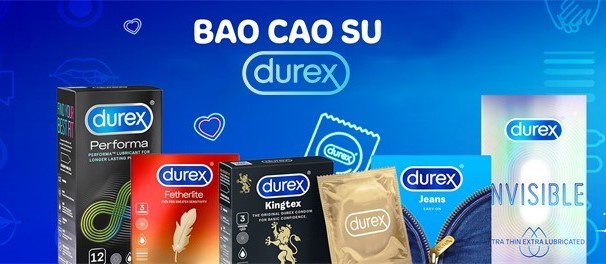 Bao cao su Durex - Sự lựa chọn đa dạng về kích thước cho phái mạnh