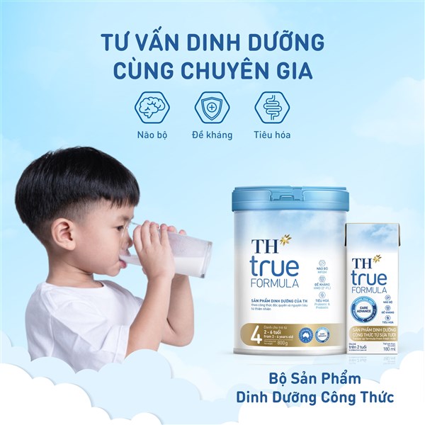 Giúp trẻ phát triển hệ miễn dịch mạnh mẽ với sữa công thức TH true Formula