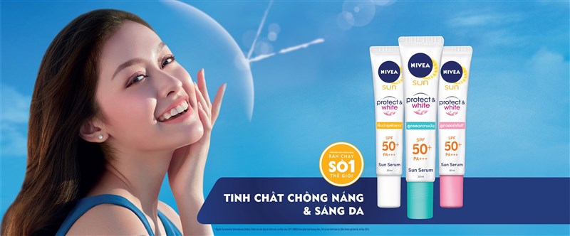Bảo vệ làn da trắng sáng với serum chống nắng Nivea