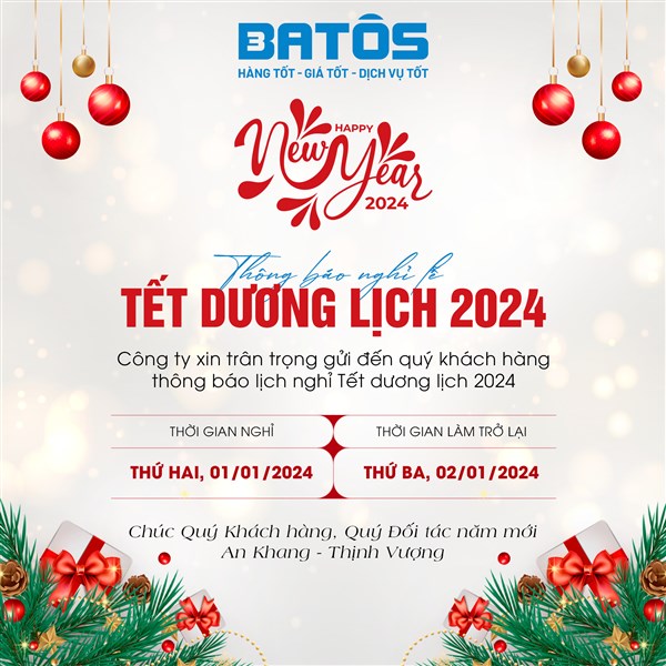 Thông báo lịch nghỉ tết dương lịch 2024