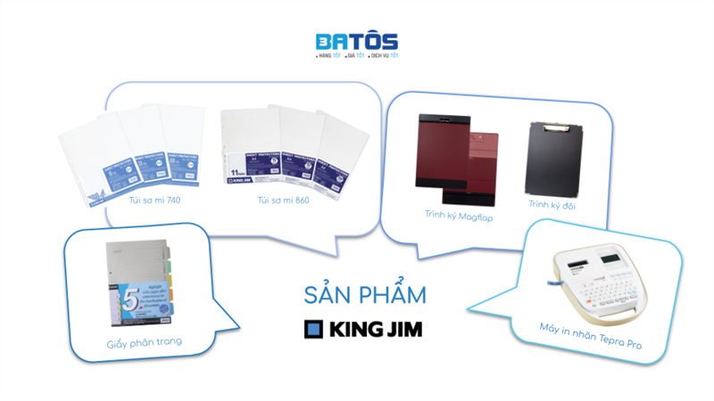 Tìm đại lý phân phối sản phẩm Kingjim - Nhật Bản