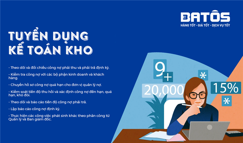 TUYỂN DỤNG KẾ TOÁN KHO