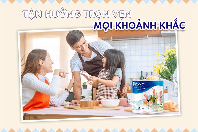 Giấy Paseo - Bí quyết đánh bay vết dầu mỡ chỉ với một đường lau