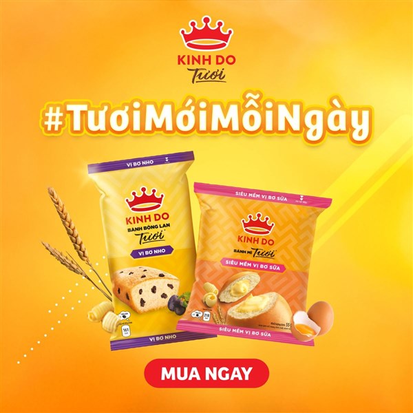 Bữa sáng nhanh chóng, tiện lợi và dinh dưỡng với bánh Kinh Đô