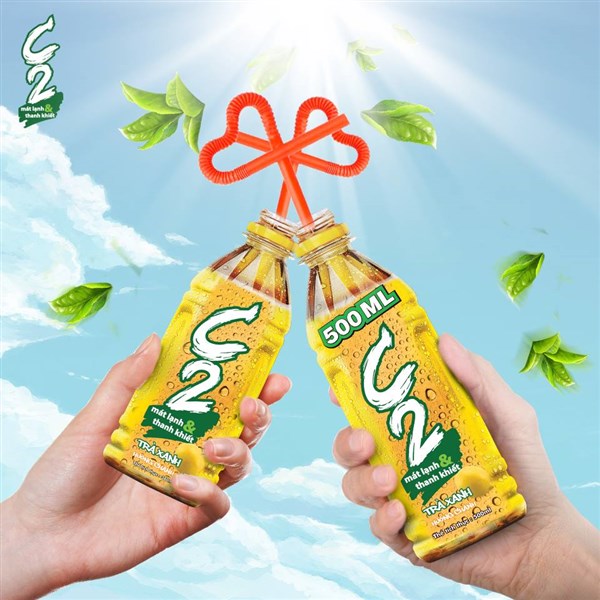 Đón nhận nguồn năng lượng tươi mới mỗi ngày với trà xanh C2