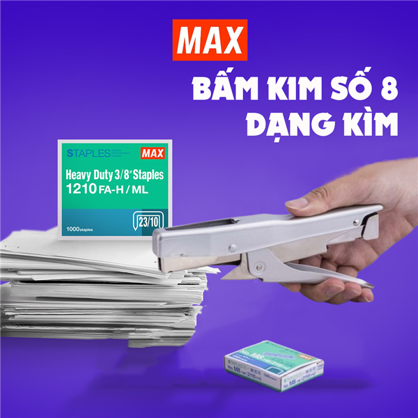 Bấm kim số 8 dạng kìm là gì? Cách sử dụng ra sao?