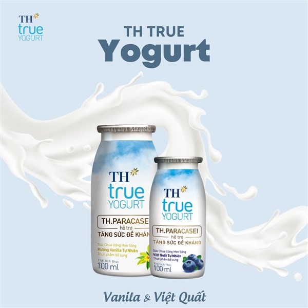 Hòa mình trong vị thanh, chua và ngọt của sữa chua uống TH True Yogurt