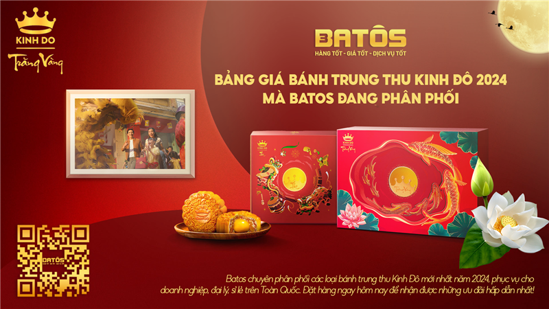 Điểm danh các loại bánh trung thu Kinh Đô mà Batos đang phân phối năm 2024