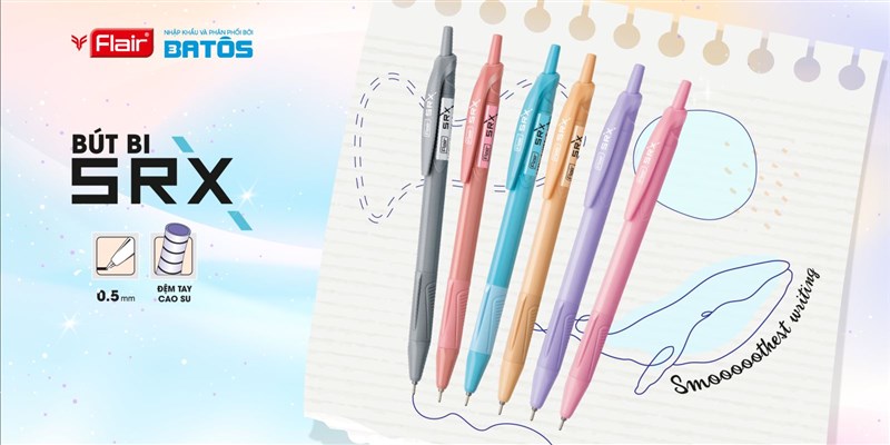 Sáng tạo không giới hạn với những mẫu bút Flair đa dạng tại Batos
