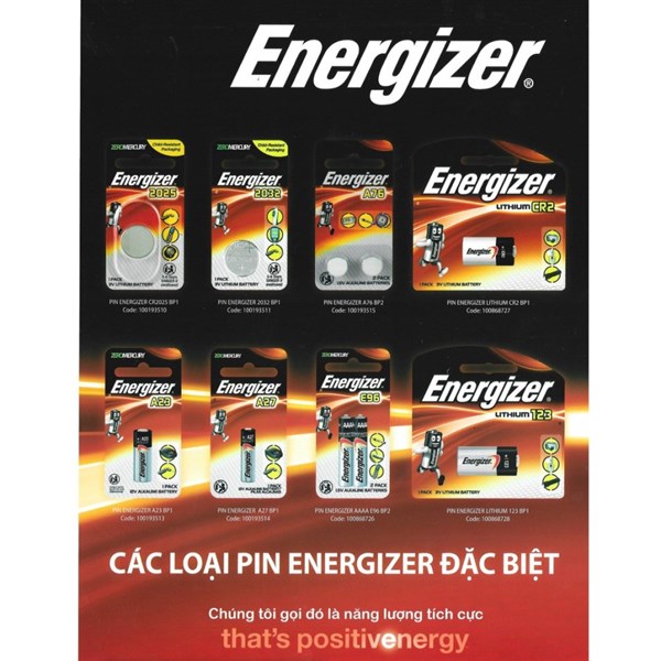 Tổng hợp các loại pin Energizer hiện nay trên thị trường
