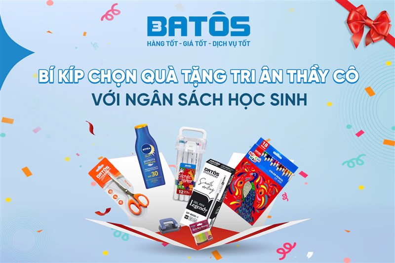 Bí kíp chọn quà tặng tri ân thầy cô với ngân sách học sinh