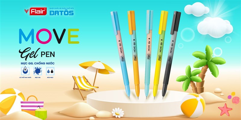 Tận hưởng cảm giác viết mượt mà với Bút Gel Flair Move