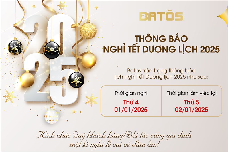 THÔNG BÁO NGHỈ TẾT DƯƠNG LỊCH 2025