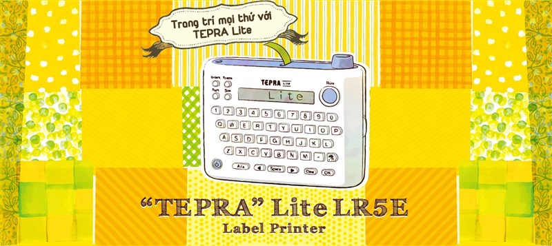 In nhãn đẹp mắt và sắc nét với Máy in Tepra Lite LR5E BLUE