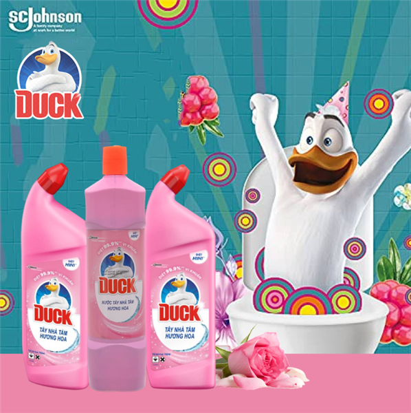 Nước tẩy bồn cầu, nhà tắm Duck – Đánh bay vết bẩn, khử mùi nhanh chóng