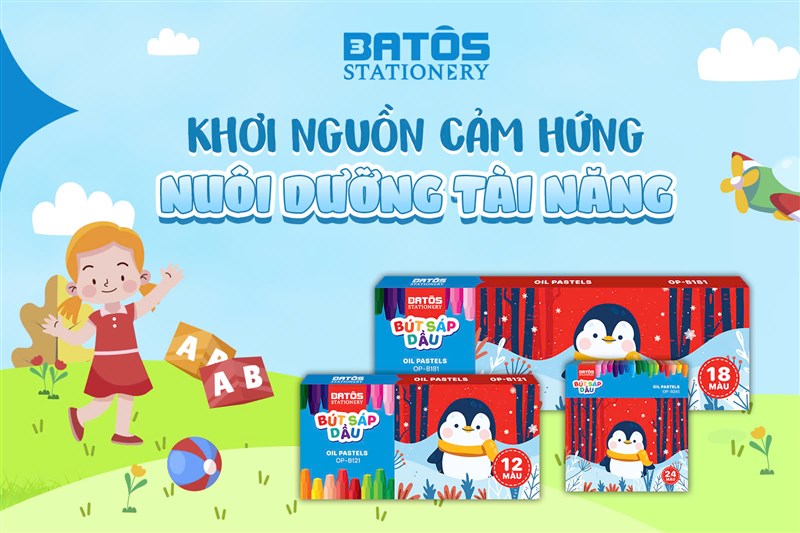 Sáng tạo đỉnh cao cùng bút sáp dầu Batos