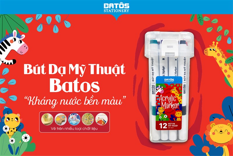 Bút dạ mỹ thuật Batos - Công cụ tạo nên kiệt tác