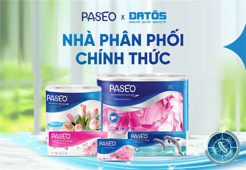 Batos – Đối tác phân phối chính thức khăn giấy Paseo tại Việt Nam
