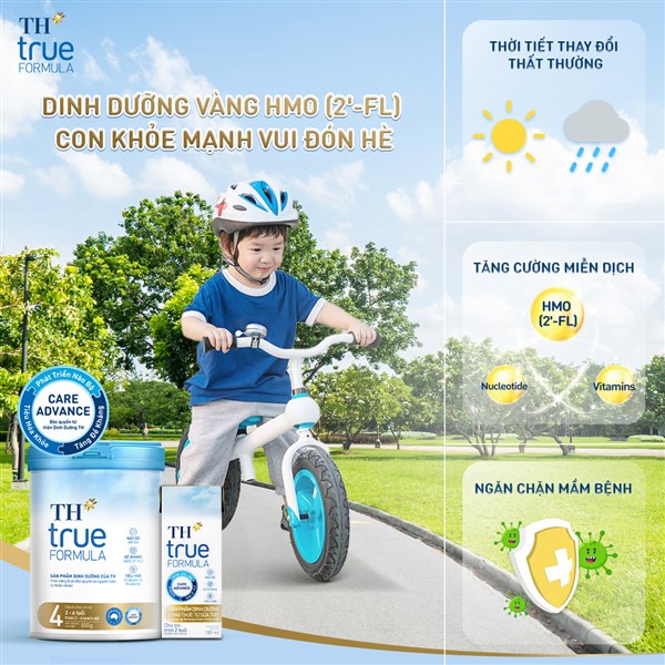 Sữa TH True Milk nguồn dinh dưỡng chuẩn sạch cho gia đình Việt