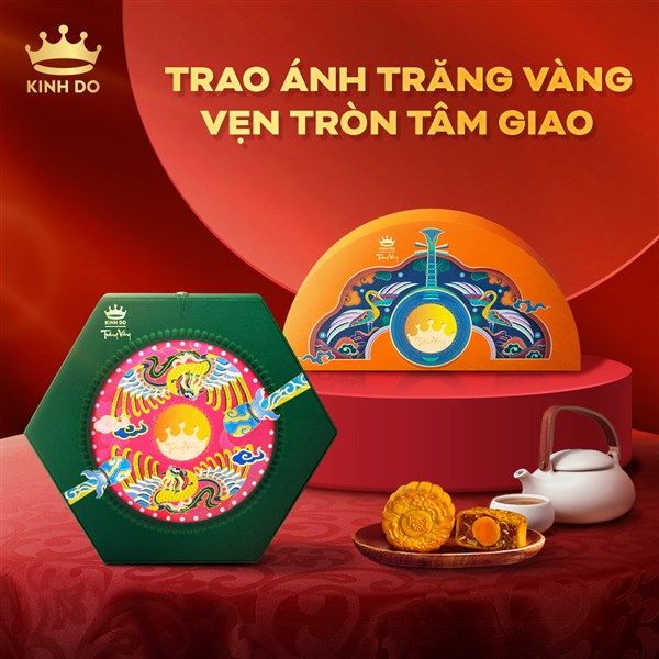 Tổng hợp các loại nhân hấp dẫn trong bánh trung thu nướng Kinh Đô