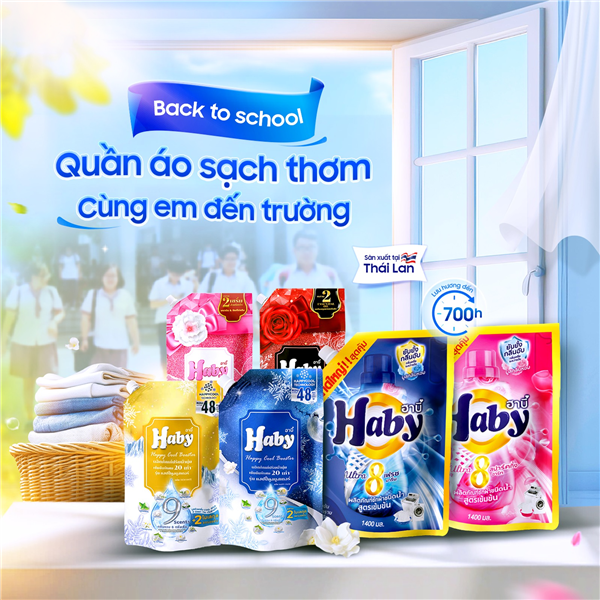 Tổng hợp các loại nước giặt Haby mà Batos phân phối