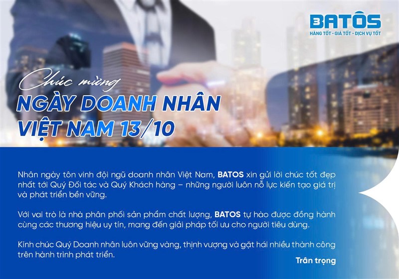 Chúc ngày doanh nhân Việt Nam 13/10