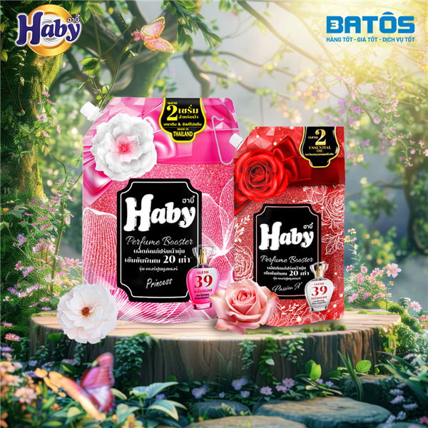 Tận hưởng cảm giác thư giãn với nước xả Haby cho hương thơm êm dịu dễ chịu