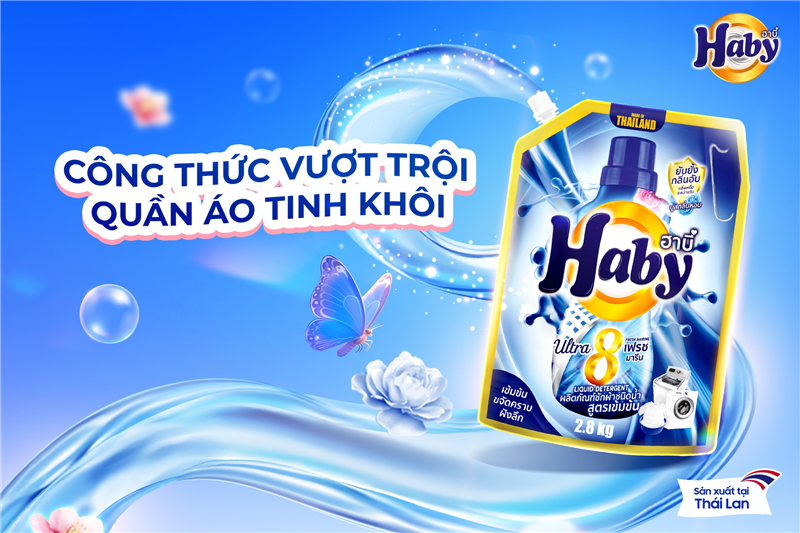 Hướng dẫn giặt quần áo khô nhanh cho mùa mưa phùn với nước giặt Haby