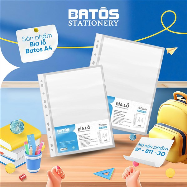 Bìa lỗ Batos chống nước, bảo vệ tài liệu tuyệt đối