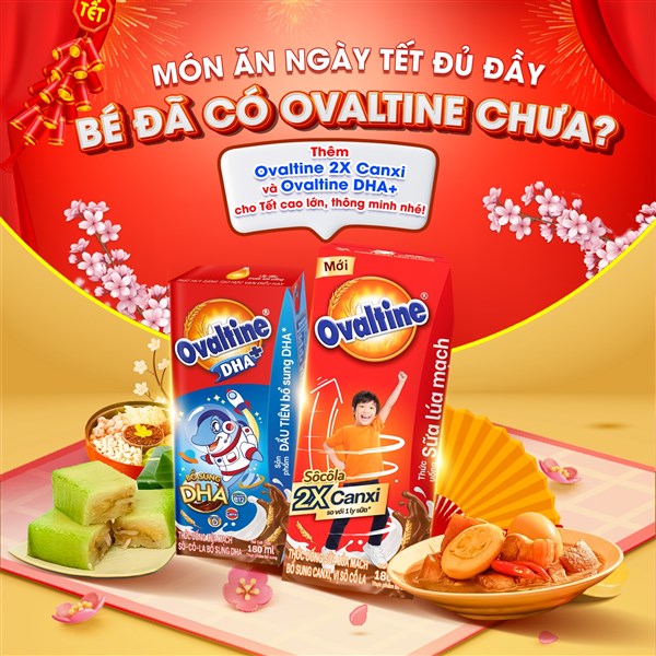 Sữa lúa mạch Ovaltine giải pháp bổ sung năng lượng lành mạnh