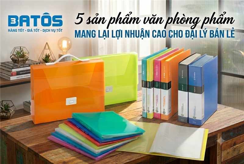 5 sản phẩm văn phòng phẩm mang lại lợi nhuận cao cho đại lý bán lẻ