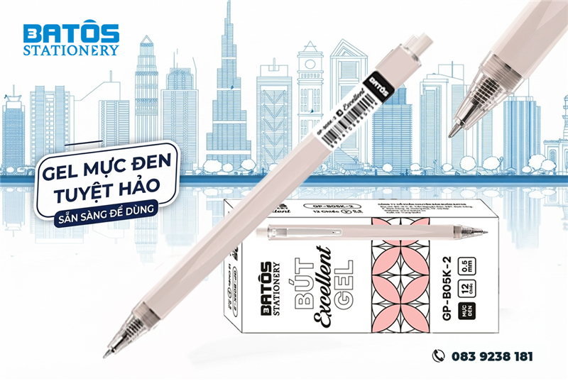Bút gel Batos viết có mượt không? Kinh nghiệm chọn bút gel chất lượng