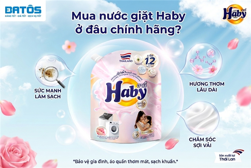 Mua nước giặt Haby ở đâu chính hãng?