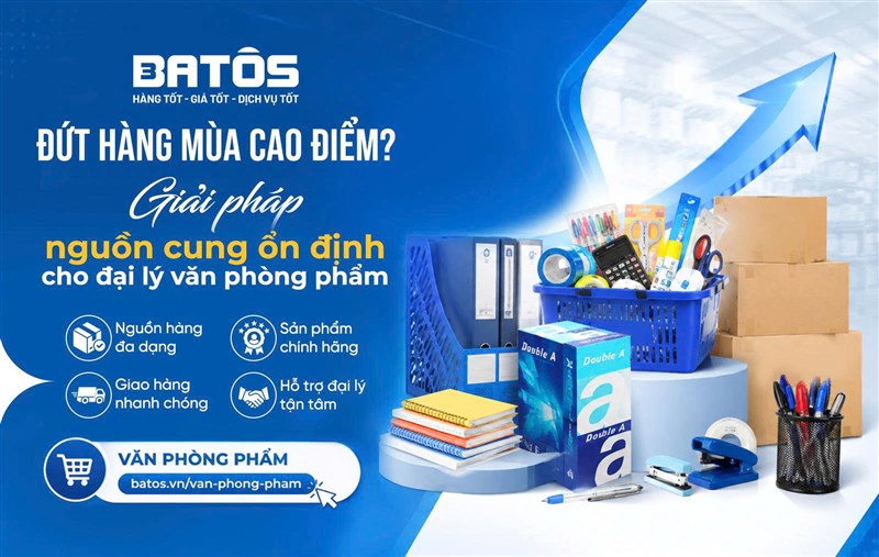 Đứt hàng mùa cao điểm? Giải pháp nguồn cung ổn định cho đại lý văn phòng phẩm