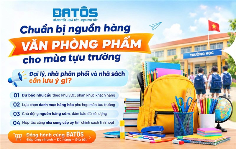 Chuẩn bị nguồn hàng văn phòng phẩm cho mùa tựu trường: Đại lý, nhà phân phối và nhà sách cần lưu ý gì?